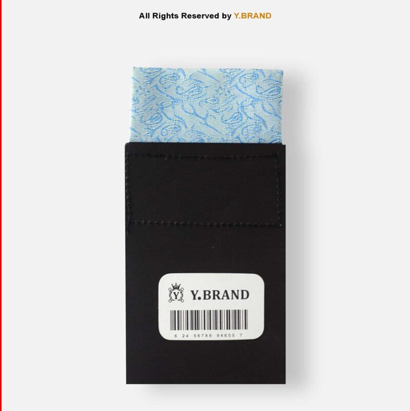Y.BRAND-Pre-Folded Jamawar-Cover Pocket Square On Card-Handkerchief PS-1064 15 PS 1064f