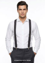 Seamless Dimond Pattern Three clips Elastic Suspender-SB-1014