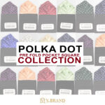 Y.BRAND-Pre-Folded Multi layered Polka Dots Pocket Square On Card-Handkerchief PS-1061