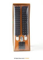 Circle Pattern Three clips Elastic Suspender-SB-1042