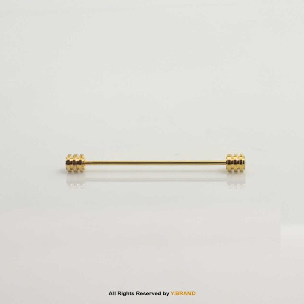 RINGED FLAT END COLLAR PIN BAR CPB-1004 5 RINGED FLAT END COLLAR PIN BAR CPB-1004