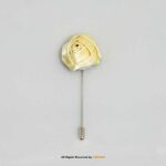 YBRAND-Trendy Flower Lapel Pins with Polka Dots-LP-035 - Image 3