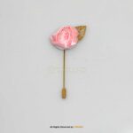 YBRAND-Royal Flower Lapel Pins with Polka Dots-LP-036