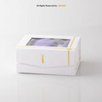 YBRAND-Purple self-Micro Pattern Tie and Cufflink Gift Set