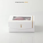 YBRAND-Maroon Jamawar Tie and Cufflink Gift Set