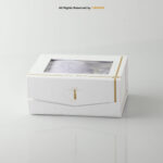 YBRAND-Light Purple Jamawar Tie and Cufflink Gift Set