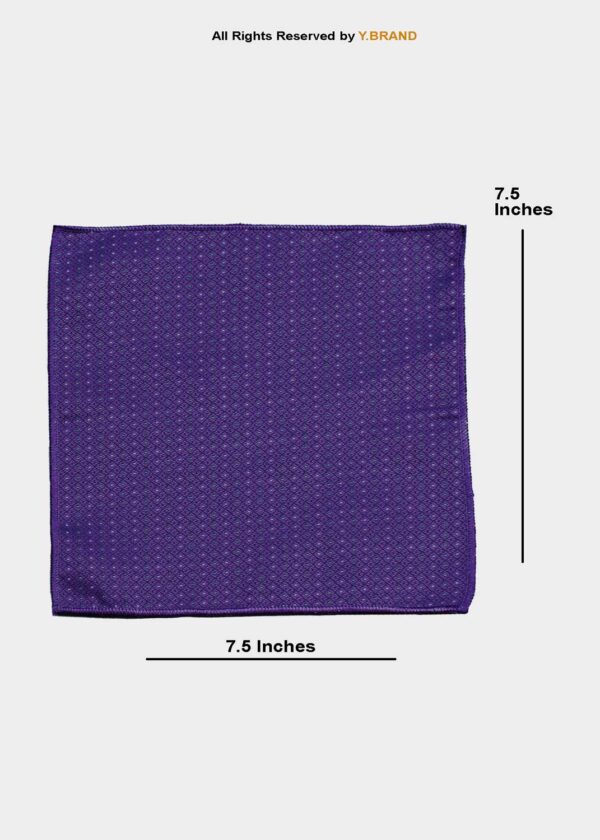 Dark Purple Cravat Neck Scarf - PREFOLD-NS-1009 3 Dark Purple Cravat Neck Scarf - PREFOLD-NS-1009