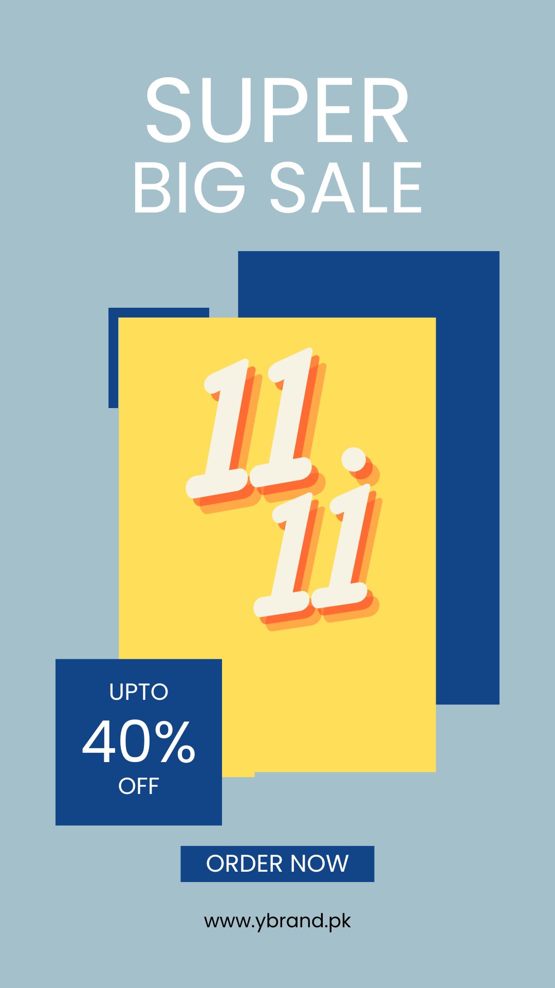 Blue and Yellow Colorful Product Sale Instagram Story 1