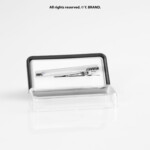 Silver Tie Clip Textured Chevron Formal - TP-1094 - Image 2