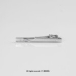 Silver Tie Clip Wave Detail Formal - TP-1095
