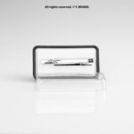 Silver Tie Clip Wave Detail Formal - TP-1095 - Image 2