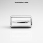 Silver Tie Clip Textured Edge Formal - TP-1096 - Image 3