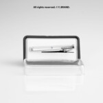 Silver Tie Clip Studded Border Formal - TP-1098 - Image 3