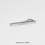 Silver Tie Clip Infinity Detail Formal - TP-1099