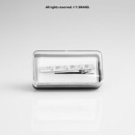 Silver Tie Clip Wave Pattern Formal - TP-1100 - Image 2