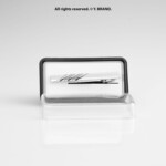 Silver Tie Clip Diagonal Stripe Formal - TP-1102 - Image 3