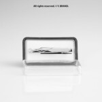 Silver Tie Clip Criss Cross Formal - TP-1103 - Image 2