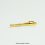 Gold Tie Clip Minimal Stripe Formal - TP-1105