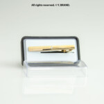Gold Tie Clip Minimal Stripe Formal - TP-1105 - Image 2