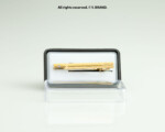 Gold Tie Clip Striped Minimalist Formal - TP-1106 - Image 2