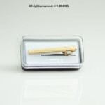 Gold Tie Clip Classic Bar Formal - TP-1107 - Image 2
