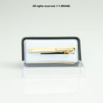 Gold Tie Clip Textured Edge Formal - TP-1108 - Image 3