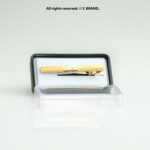 Gold Tie Clip Curved Accent Formal - TP-1112 - Image 2