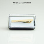 Gold Tie Clip Studded Line Formal - TP-1114 - Image 2