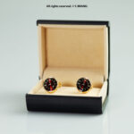 Gold & Red Cufflink Classic Dial - CL-0153 - Image 2