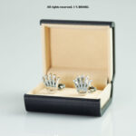 Silver Cufflink Crown Designer - CL-0171 - Image 2