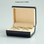 Silver & Gold Cufflink Cross Golf Clubs - CL-0180 - Image 2