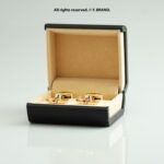 Silver & Gold Cufflink Caste Design - CL-0182 - Image 5