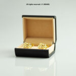 Silver & Gold Cufflink Caste Design - CL-0186 - Image 2