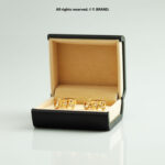 Silver & Gold Cufflink Caste Design - CL-0187 - Image 3