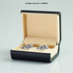 Silver & Gold Cufflink Caste Design- CL-0188 - Image 3