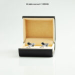 Silver & Gold Cufflink Caste Design - CL-0198 - Image 4