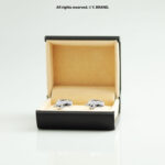 Silver & Gold Cufflink Caste Design - CL-0199 - Image 4