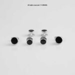 Silver Black Cufflink Set Classic Round for Tuxedo – CLS-1015