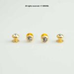 Gold & Silver Cufflink Set Vintage Engraved Round Design – CLS-1018 - Image 2