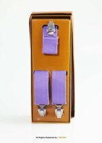 Light Purple Three clips Elastic Suspender-SB-1060 - Image 2