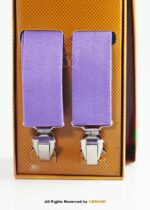 Light Purple Three clips Elastic Suspender-SB-1060 - Image 3