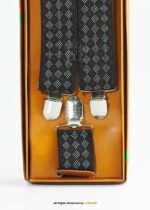 Men's Diamond Geometric Suspenders-SB-1062 - Image 3