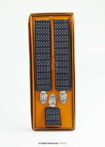 Navy & Silver Diamond Jacquard Men's Suspenders-SB-1063 - Image 2