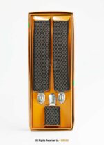 Mocha Honeycomb Jacquard Men's Suspenders-SB-1068 - Image 2