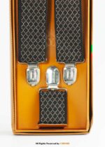 Mocha Honeycomb Jacquard Men's Suspenders-SB-1068 - Image 3