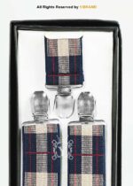 Navy & Cream Windowpane Tartan Suspenders-SB-1077 - Image 3
