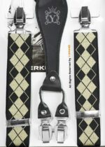Elite Gold Argyle Suspenders – Dual-Attachment Edition-SB-1078 - Image 3