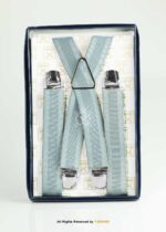 Silver Sage Ribbed X-Back Suspenders-SB-1079 - Image 2