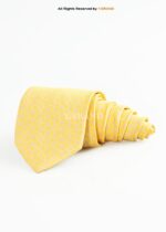 Yellow Silk Tie Floral Texture - T-198