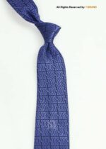 Purple Silk Tie Geometric Pattern - T-199 - Image 2